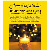 Jumalanpalvelus Onkemäellä LuonnonHelmassa