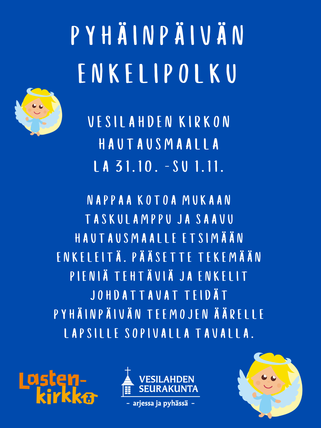 pyhäinpäivän enkelipolun mainos