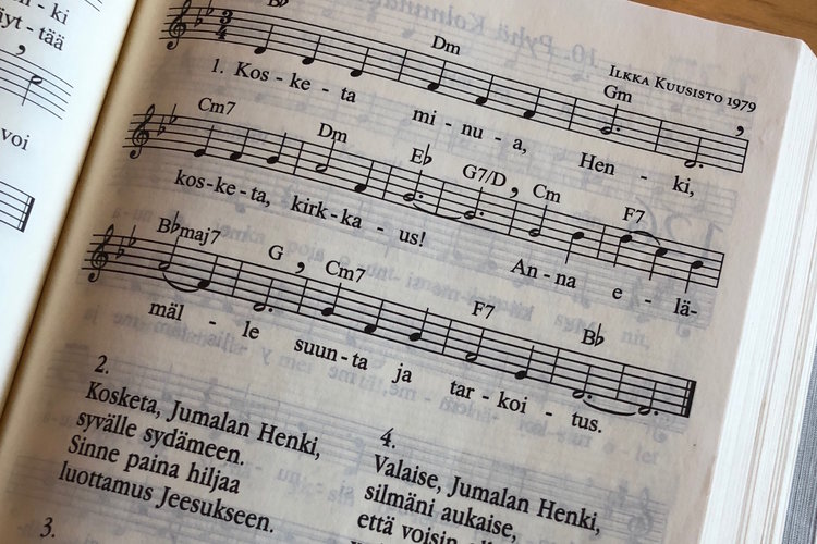 kosketa minua henki -virren sanat