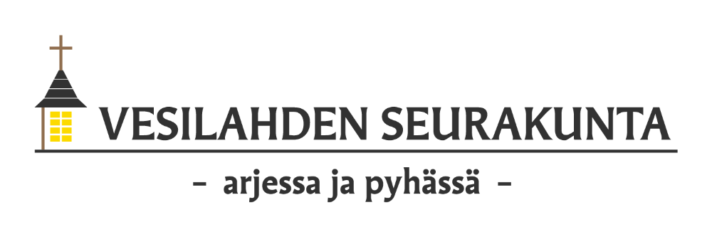 Vesilahden seurakunnan logo ja motto: Arjessa ja pyhässä.